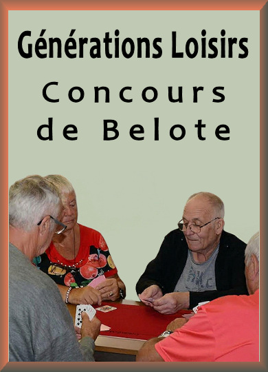 Ambiance conviviale au concours de belote au club Générations Loisirs