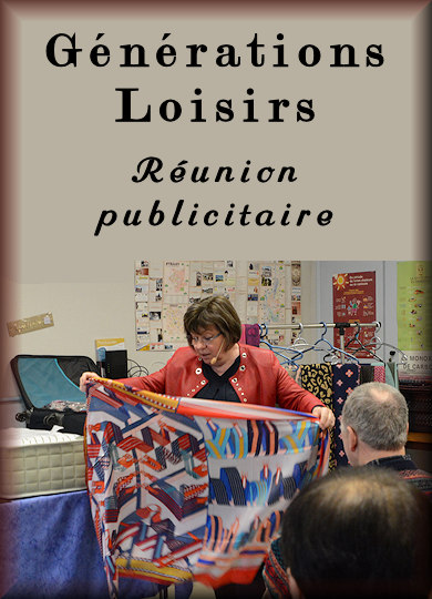 Réunion publicitaire au club Générations Loisirs de Stenay