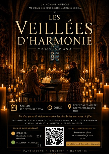 Veillées d'harmonie le samedi 12 septembre à Louppy-sur-Loison